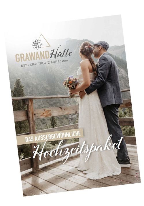 Grawand Hochzeitsmappe - alle Infos zur Berghochzeit auf 1.640m Höhe