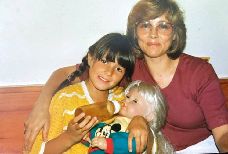 Hüttenkind auf der Grawandhütte / Zemmgrund Zillertal - Barbara mit ihrer Mutter