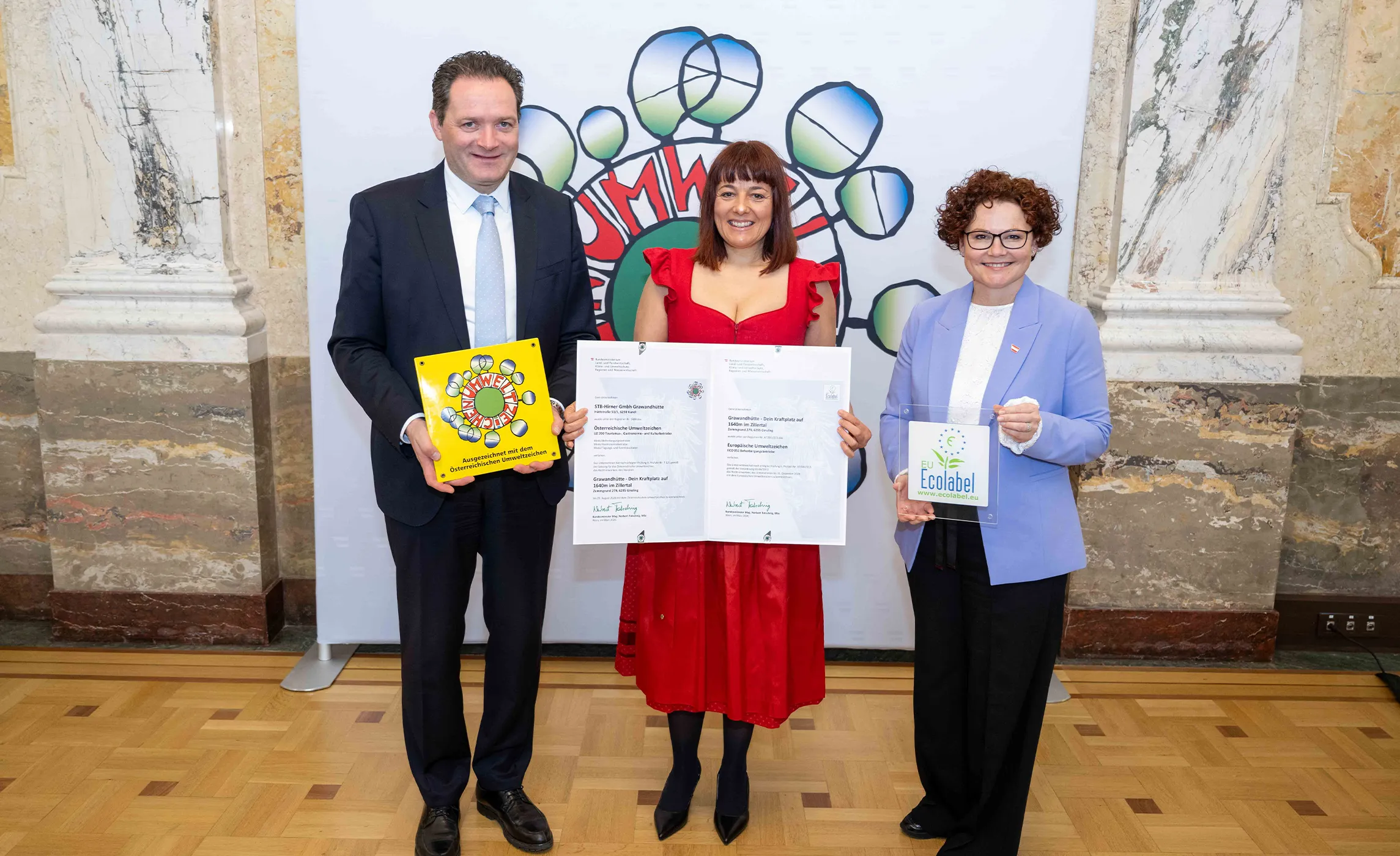 Umweltzeichenverleihung Grawandhütte